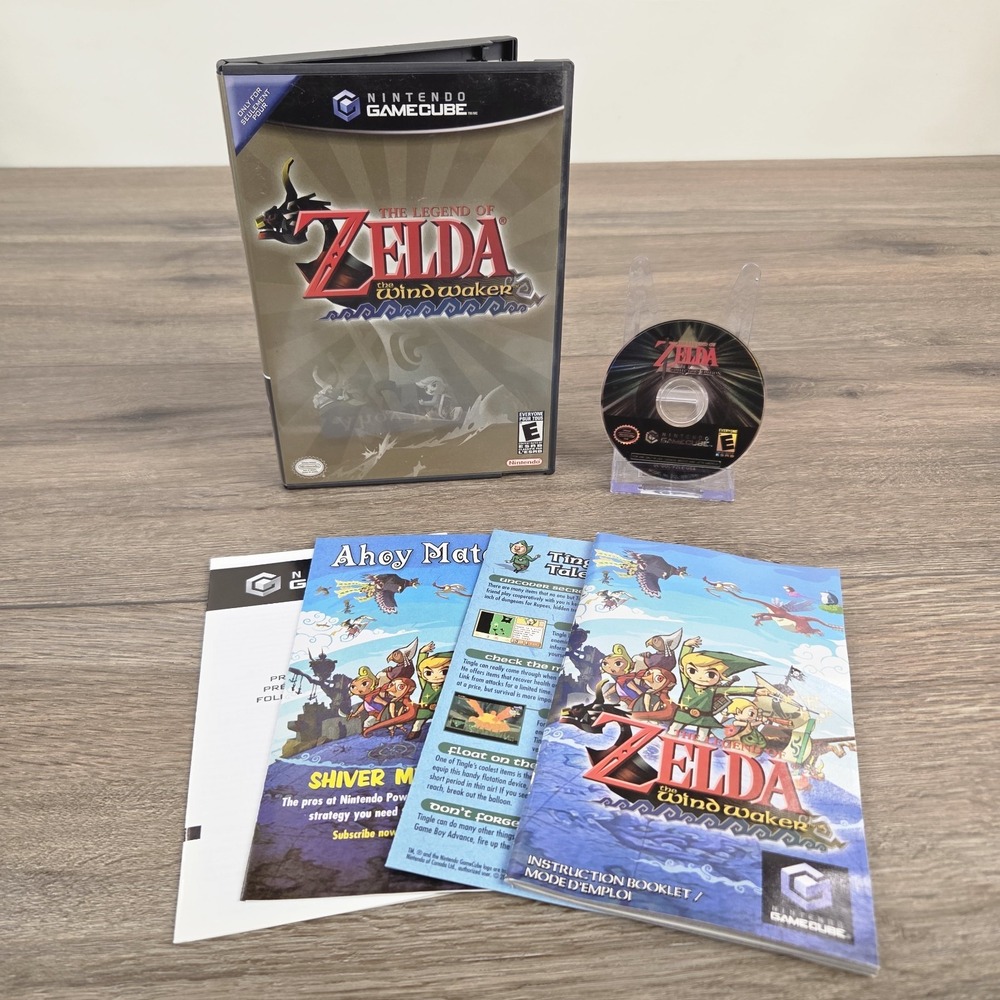 Nintendo Legend of Zelda: The Wind Waker CIB GameCube 2003 VERY CLEAN DISC